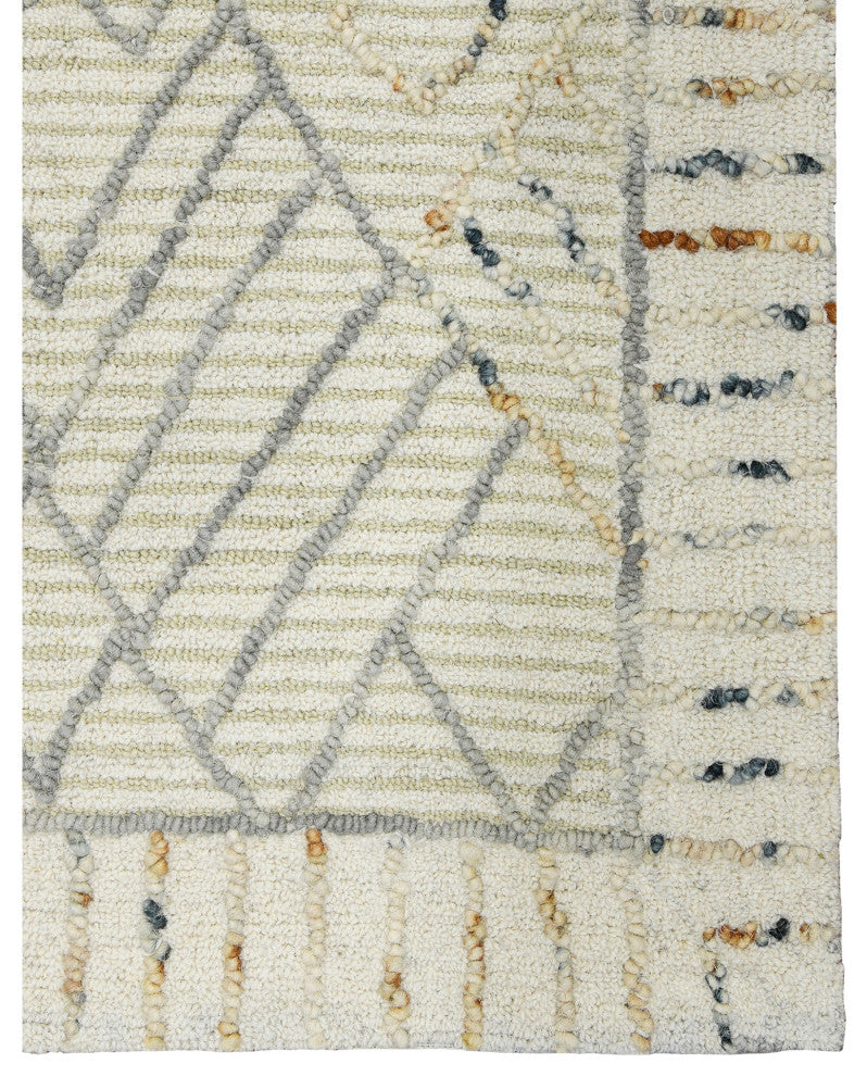 Berlin Drayton Area Rug, Ivory, 9' x 13', Geometric