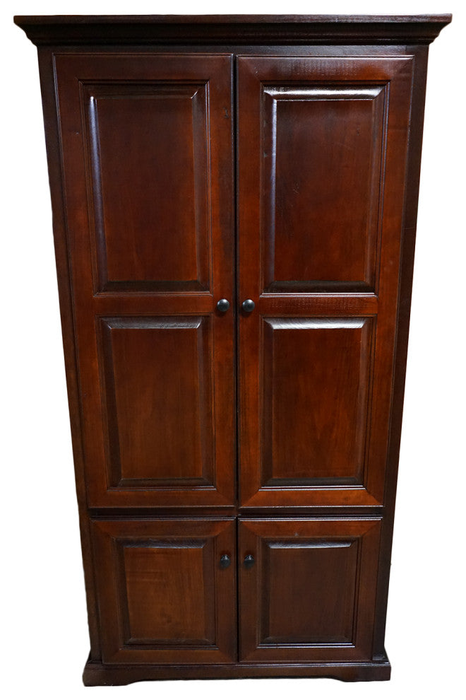 Double Wide Kitchen Pantry Cabinet, Concord Cherry