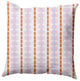 Watercolor Stripe Decorative Throw Pillow, Purple-Orange, 16"x16"