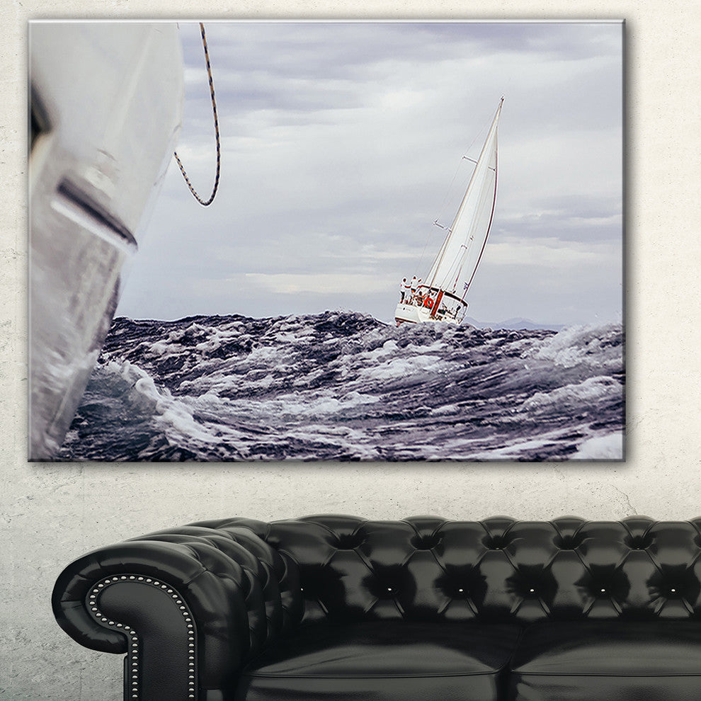 "Storm While Sailing" Canvas Print