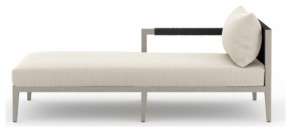 Sherwood Outdoor Laf Chaise Pc-Grey/Sand