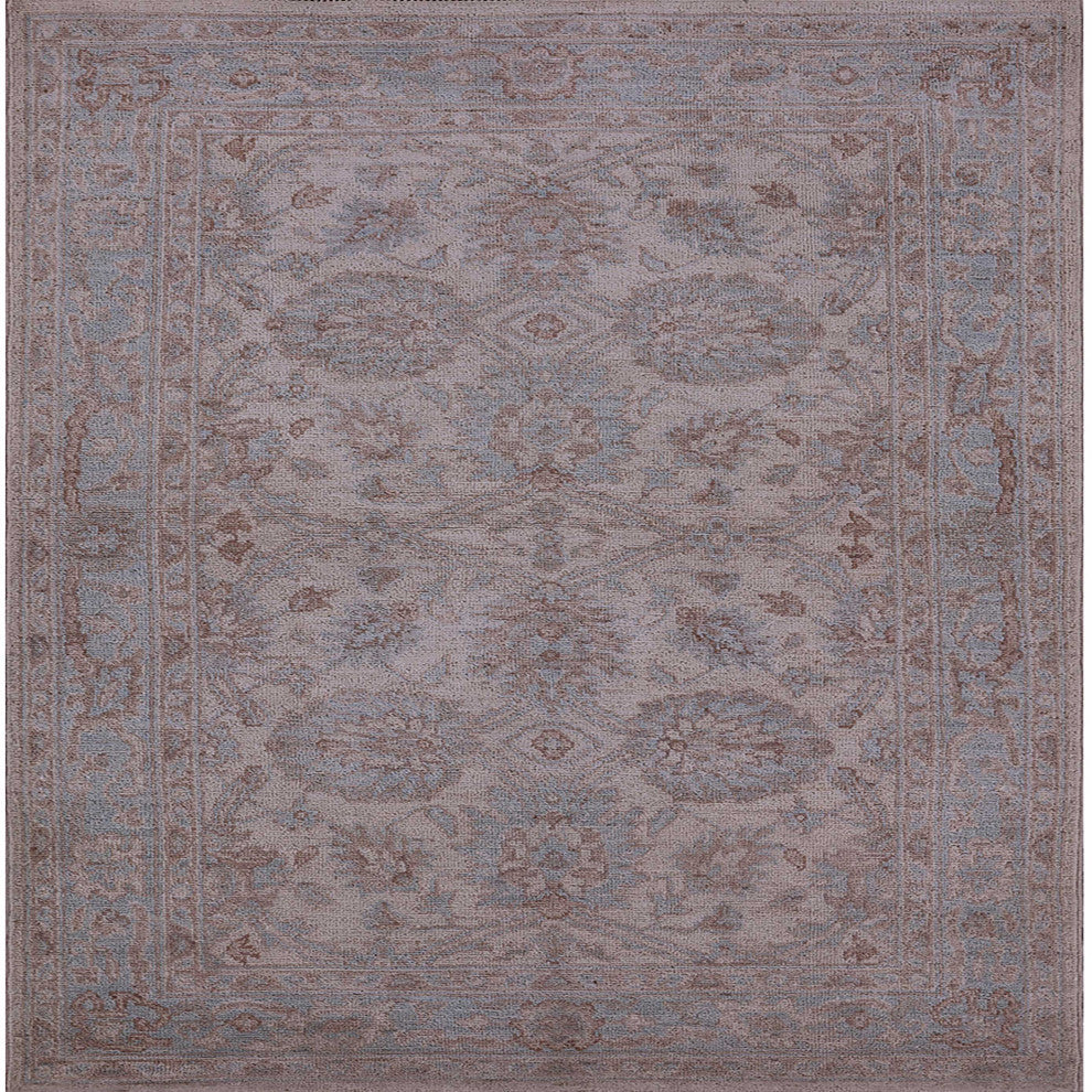Ahgly Company Indoor Square Mid-Century Modern Area Rugs, 7' Square