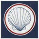 "Summer Shells II Nautical" Digital Paper Print by Kathrine Lovell, 26"x26"