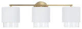 Capital Lighting 153031-549 Weller 3 Light 24"W Vanity Light - Matte Brass /