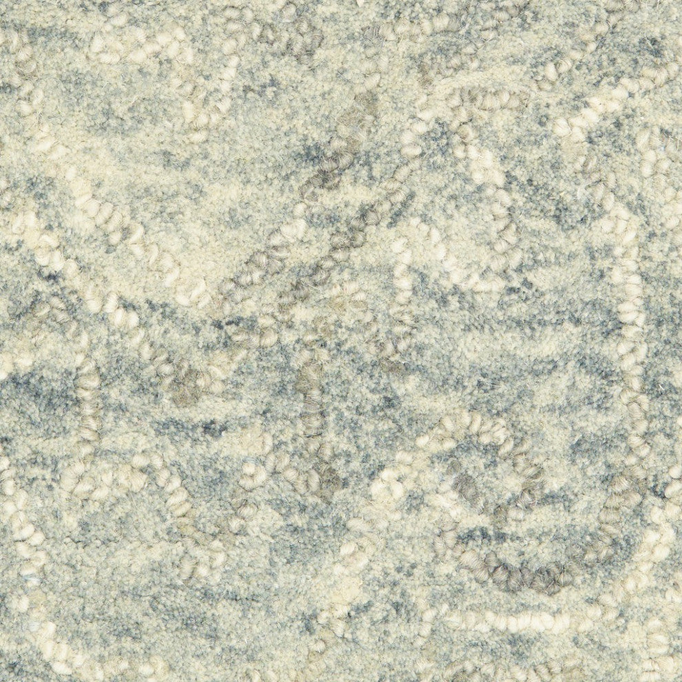 8" x 10" Sky Blue Floral Paradise Area Rug
