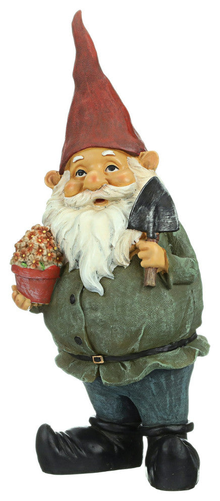 Dagobert With Gifts Garden Gnome Statue