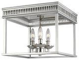 Woodruff Flush Mount, Polished Nickel