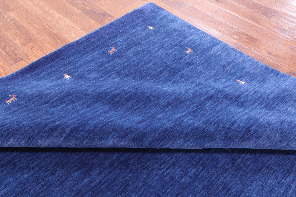 8' 0" X 10' 0" Persian Gabbeh  Hand Knotted Wool Rug - Q15270