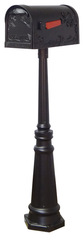 Hummingbird Curbside Mailbox With Locking Insert and Tacoma Mailbox Post