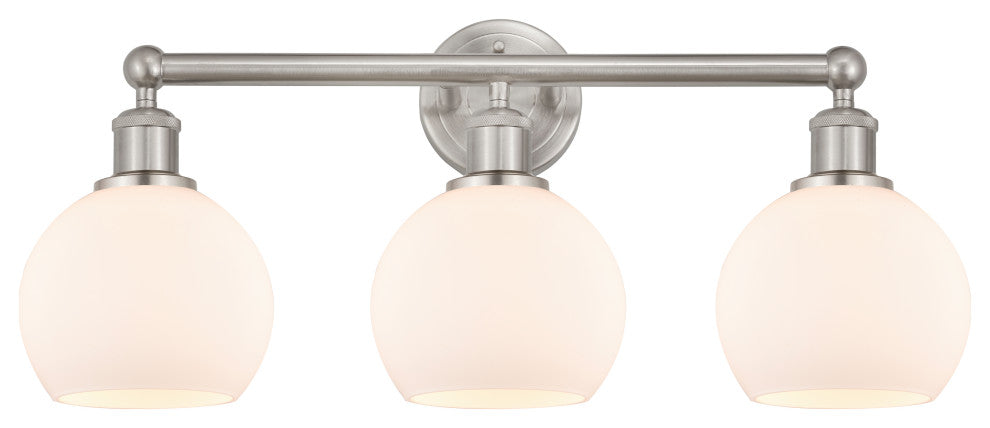Innovations 616-3W-SN-G121-6 3 Light Bath Vanity Light, Brushed Satin Nickel