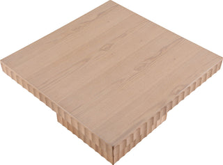 Spencer Oak Veneer Coffee Table, Natural, 12" H, 1 Piece
