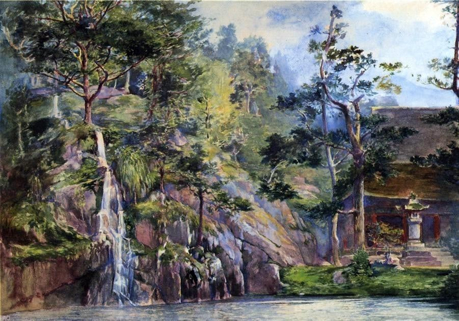 John La Farge Water-Fall of Urami-No-Taki Wall Decal