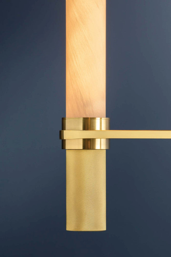 Hudson Valley Lighting 4006 Allentown 36"W Chandelier - Aged Brass