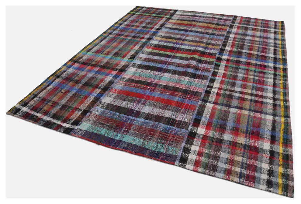 Rug N Carpet - Handmade Anatolian 8' 5'' x 10' 1'' Tribal Patchwork Kilim Rug