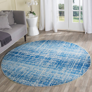 Safavieh Adirondack Adr116D Rug, Blue/Silver, 4'0"x4'0" Round