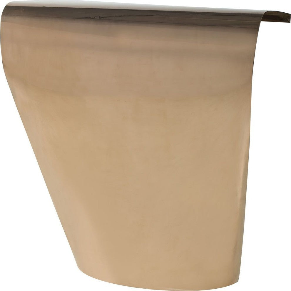 Resource Decor Shield Wall Console Table, Rose Gold