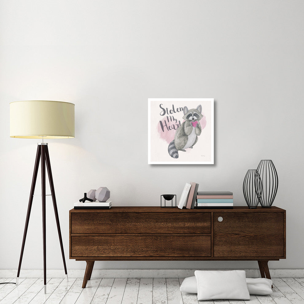 "My Furry Valentine I Sq" Digital Paper Print by Elyse DeNeige, 26"x26"