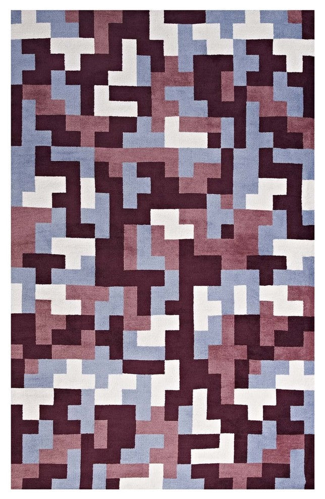Andela Interlocking Block Mosaic 8x10 Area Rug