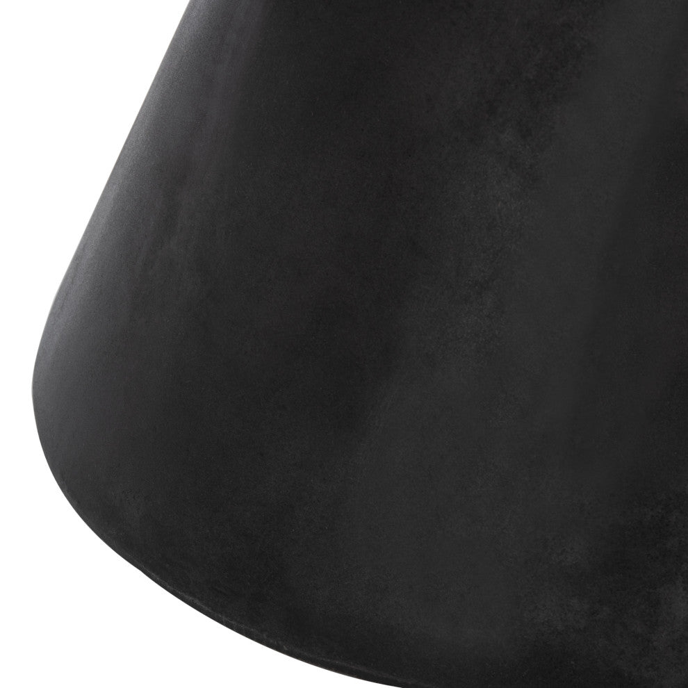 Safavieh Athena Concrete Indoor-Outdoor Accent Table, Black