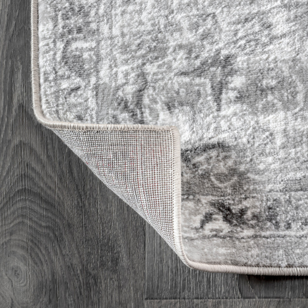 Modern Persian Vintage Light Grey 8' x 10' Area Rug