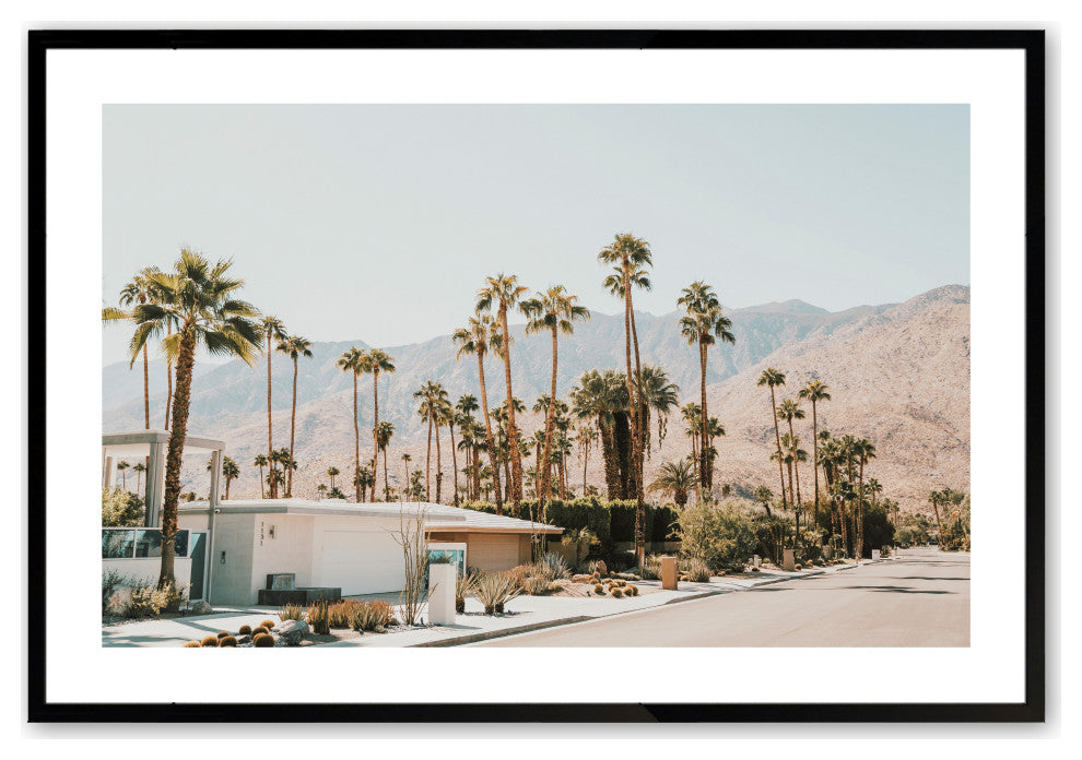 Satin Black 24" x 36" The Hills Framed Print