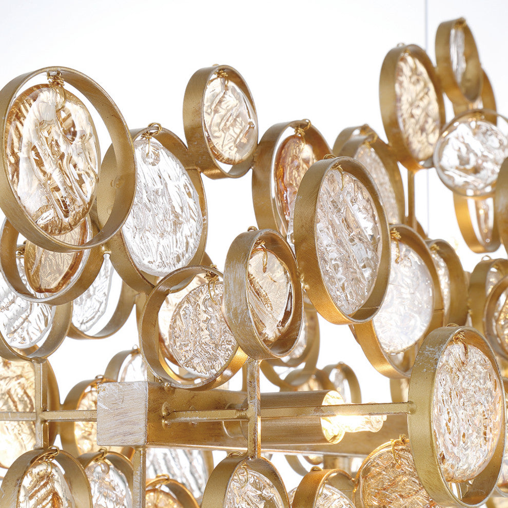 Trento 12-Light Chandelier, Antique Gold