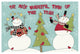 "Snowman Sentiments I" Digital Paper Print by Anne Tavoletti, 62"x42"
