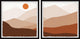 I Climb Mountains Diptych, Set of 2, 12x12 Panels