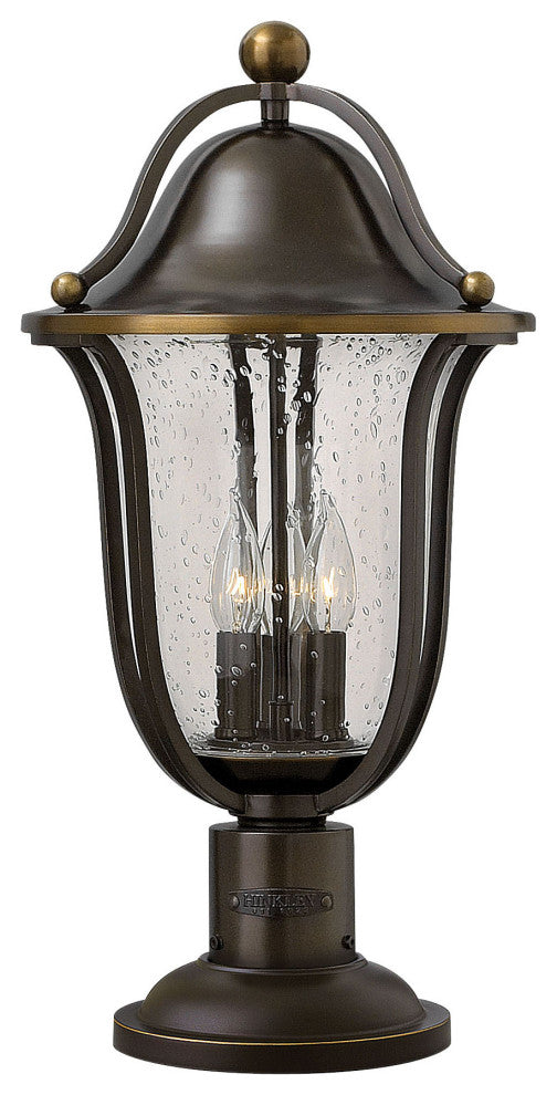 Hinkley Lighting 2641 Bolla 3 Light Tall Post Light - Olde Bronze