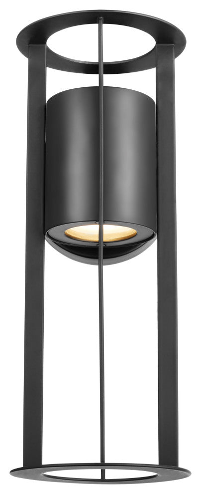 Continuum 10W LED Small Wall Lantern, Matte Black Finish