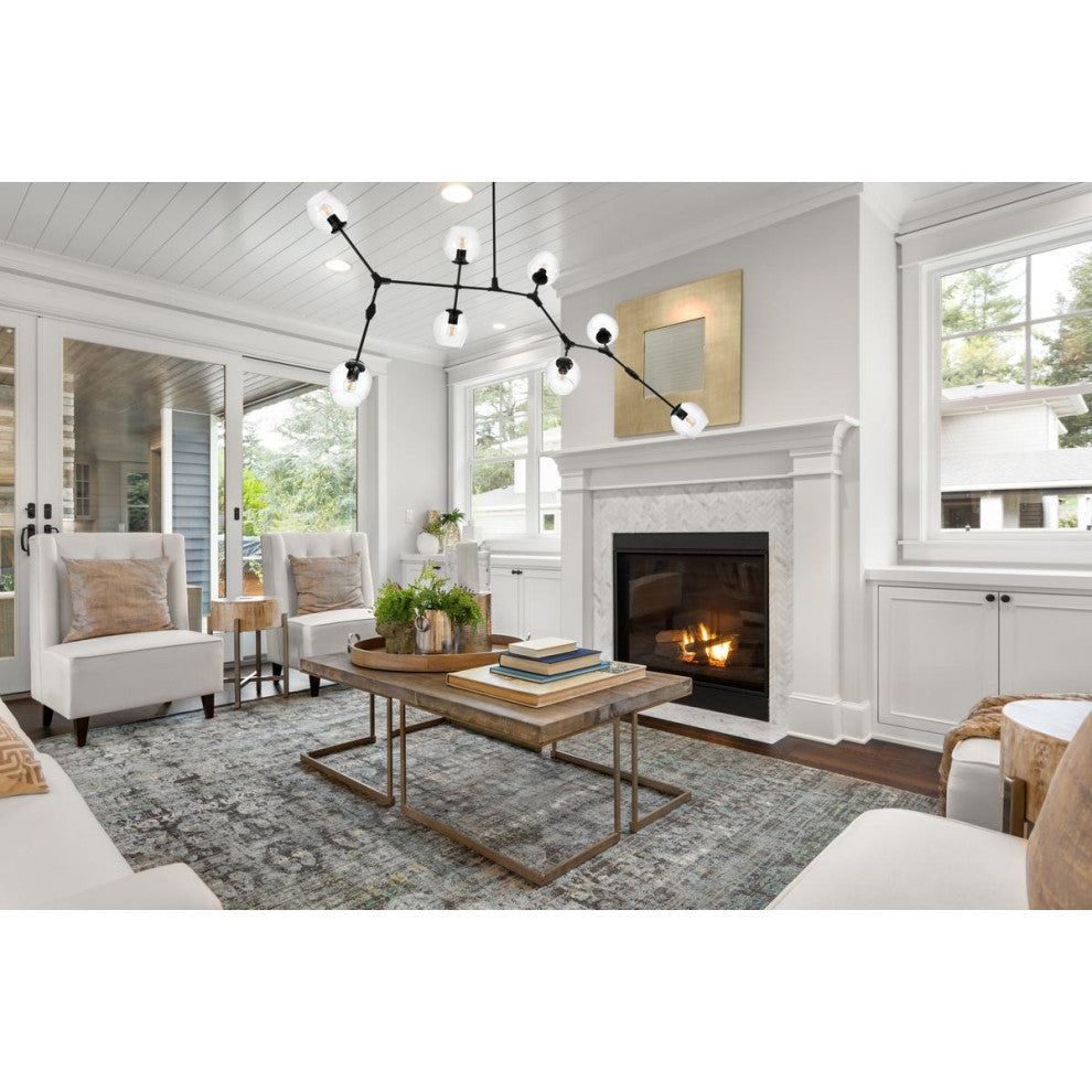 Cavoli 8 Light Chandelier, Black