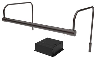 16" Slim Line Art Light, Mahogany Bronze With Dimmable Direct Wire Kit