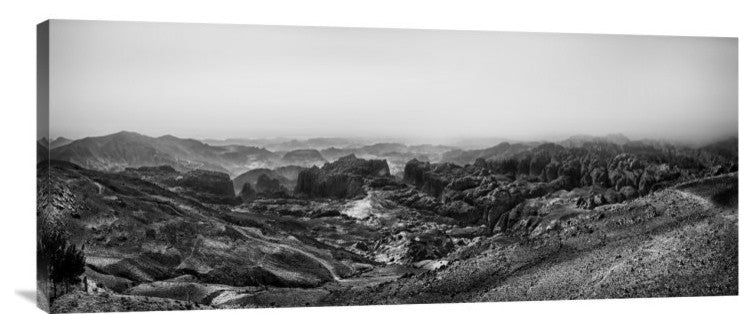 "The Rock Desert" Stretched Canvas Giclee by Piet Flour, 30x12"