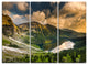 "Dramatic Sky over Alpine Lake" Art Print Canvas, 3 Panels, 36"x28"