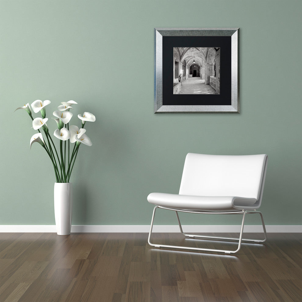 Alan Blaustein 'Padova I' Art, Silver Frame, Black Mat, 16x16