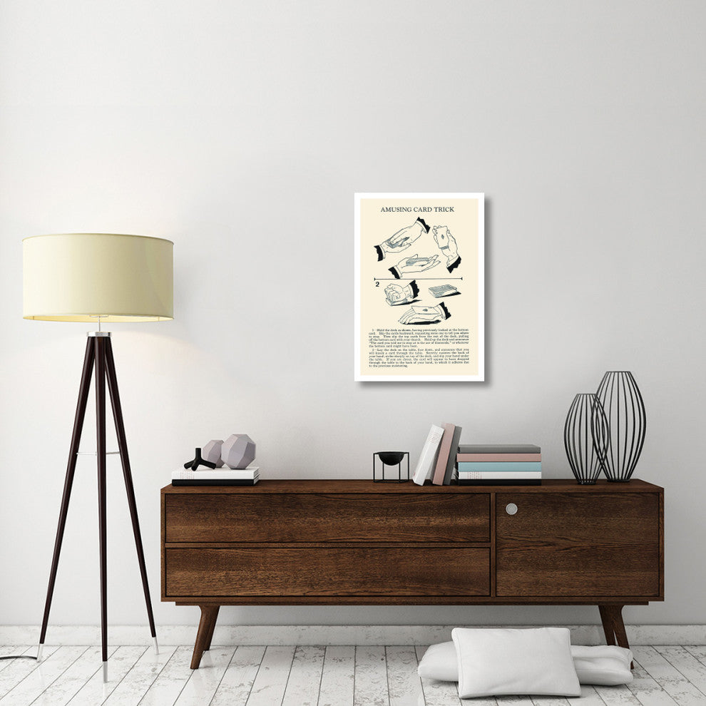 "Amusing Card Trick" Digital Paper Print by Retromagic, 22"x32"