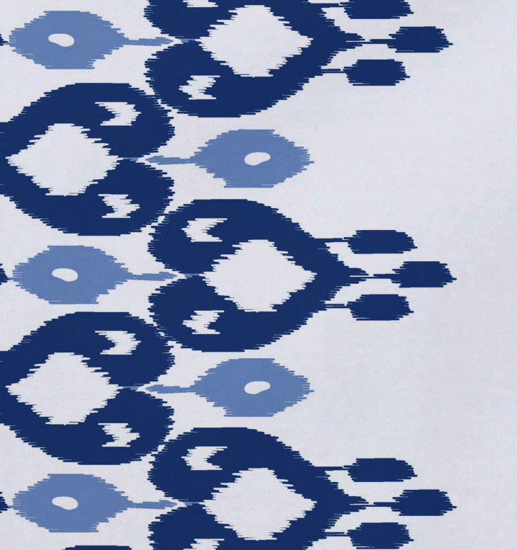18"x14" Boho Chic, Geometric Print Placemat, Blue, Set of 4