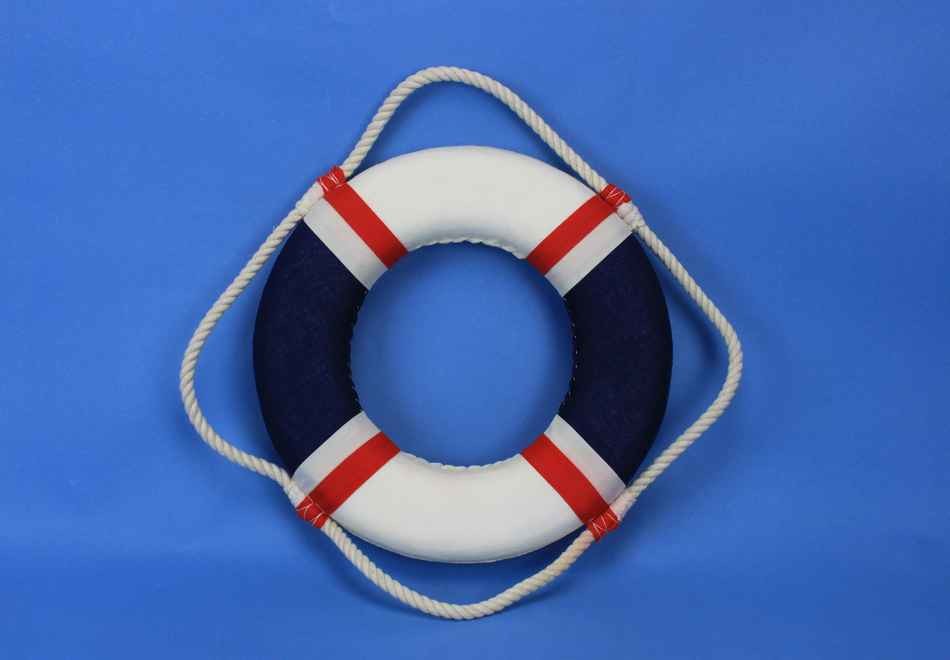 Usa Decorative Lifering Ation Beach Decor, 10''