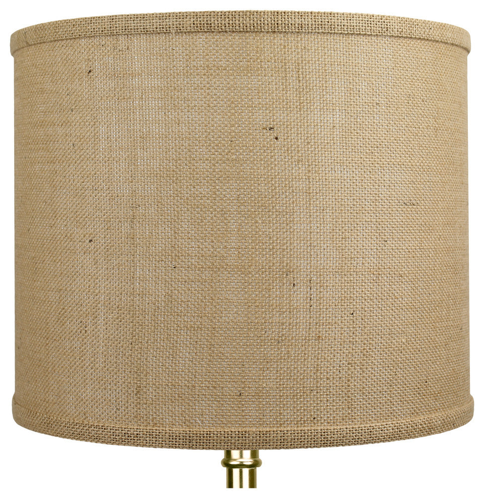 Fenchel Shades 12"x12"x10" Spider Attachment Drum Lamp Shade, Burlap Natu