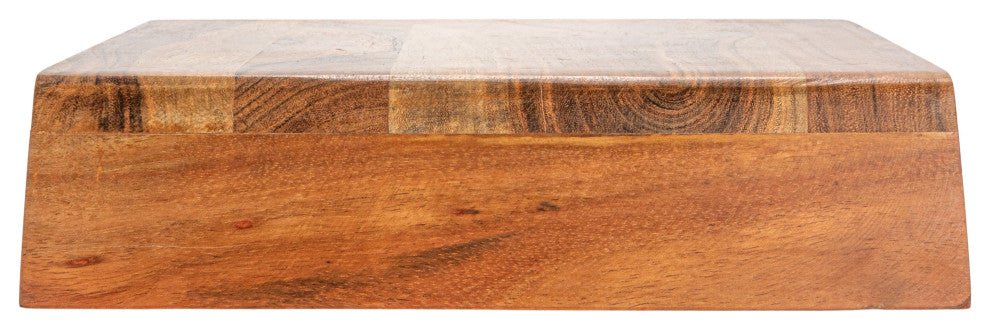 Acacia Wood Nesting Pedestals Natural, Set of 2