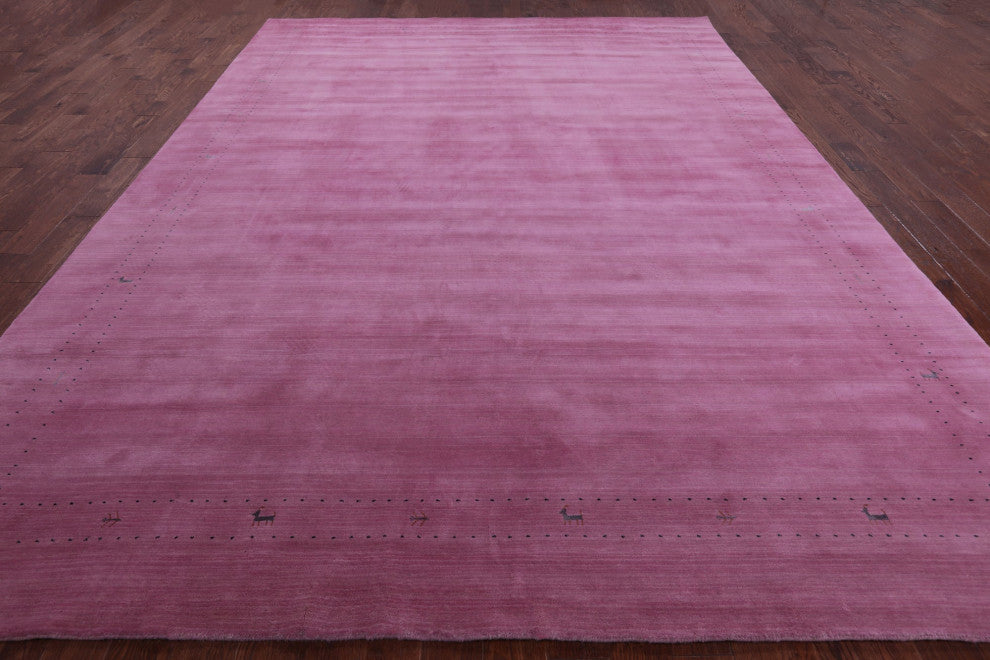 Persian Gabbeh Handmade Wool Rug 10' 0" X 14' 0" - Q15323