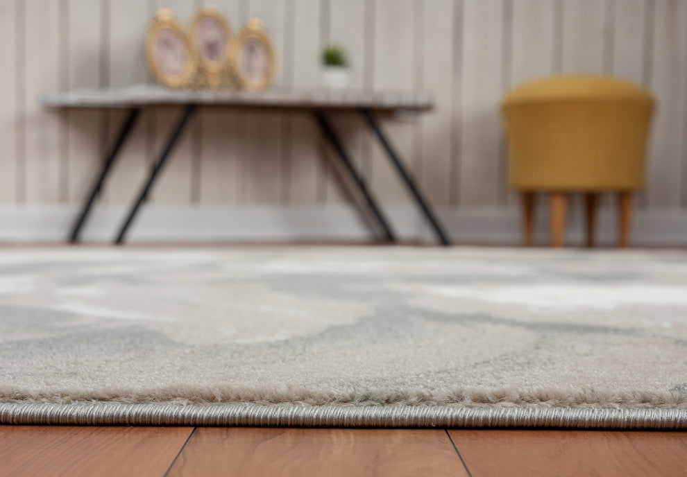 Abani Arto Collection ART170B Contemporary 3D Geometric Area Rug
