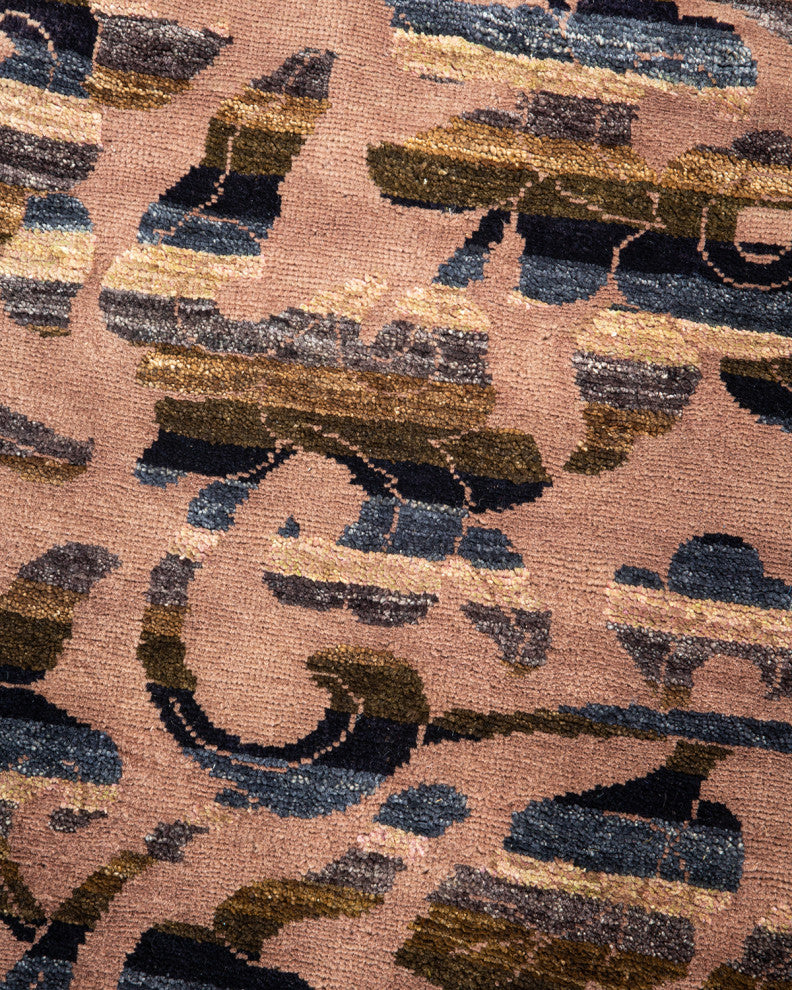 Eclectic, One-of-a-Kind Hand-Knotted Area Rug Beige, 4' 2 x 6' 0