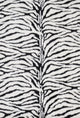 Danso Shag DA-01 Zebra Area Rug, 5'x7'6"
