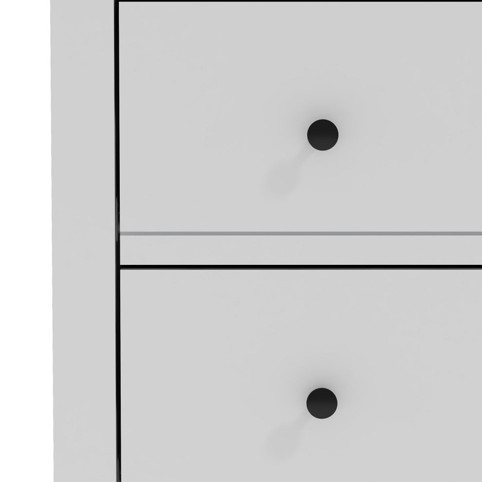 Genoa 5-Drawer Chest of Drawer 46.2"x17.1"x30.4", White