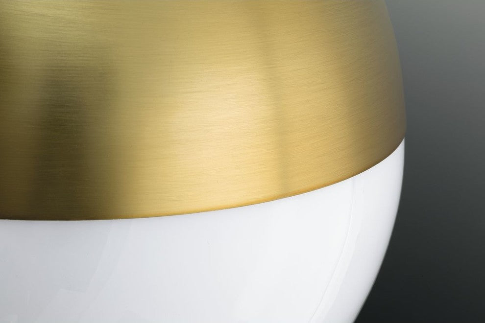 Globe LED 1-Light LED Pendant, Brushed Bronze