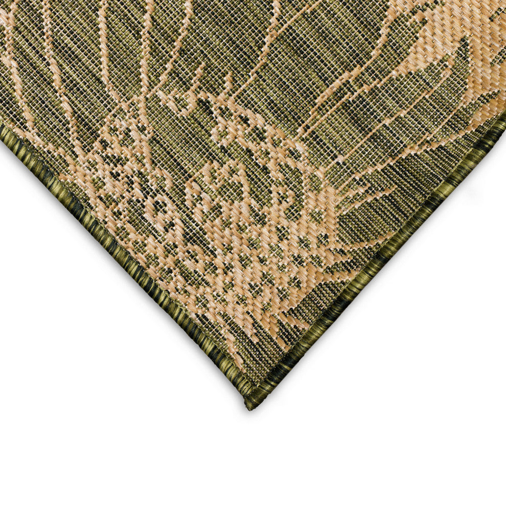 Carmel Sunflower Field Indoor/Outdoor Rug, Green, 3'3"x4'11"