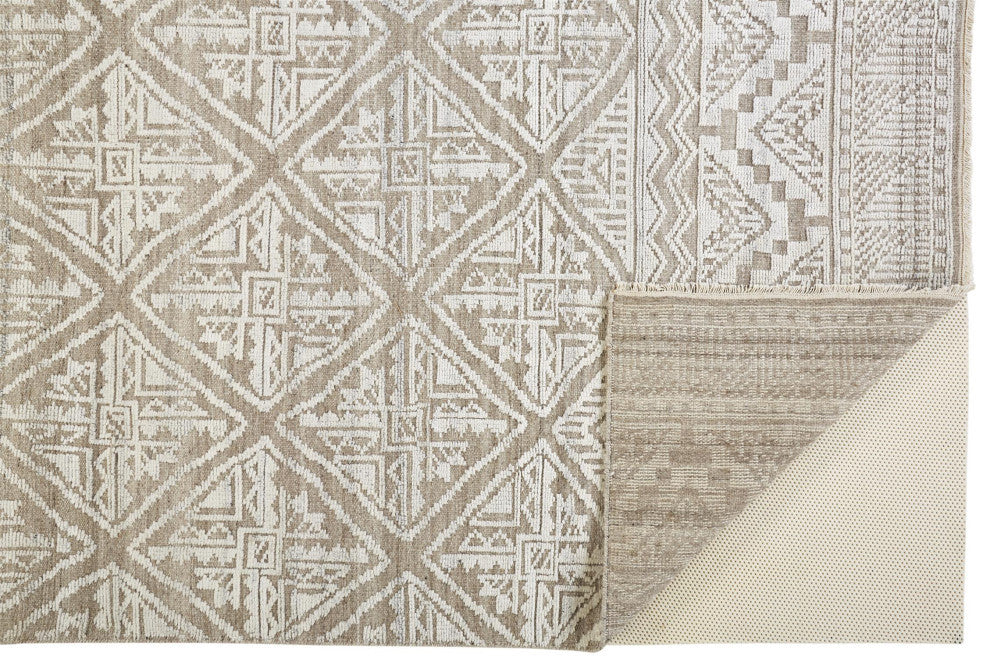 Weave & Wander Eckhart Rug, Beige/Gray, 9'6"x13'6"