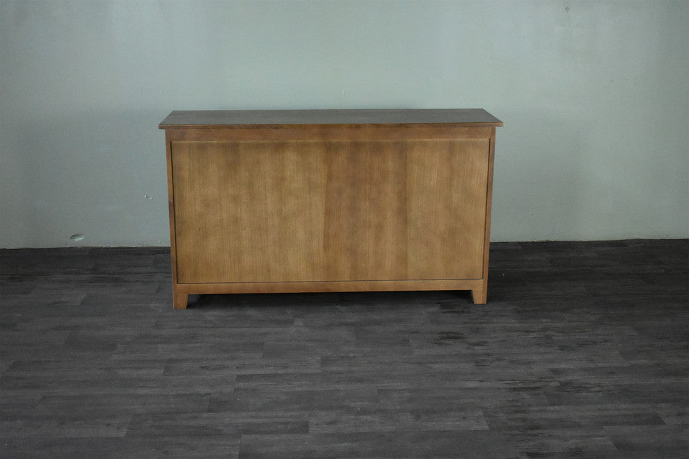 Mission Solid Oak 3 Drawer 3 Door Sideboard - Walnut (AW)