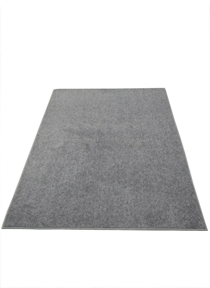 Furnish My Place Grey 3' x 5' Solid Color Rug Made In Usa